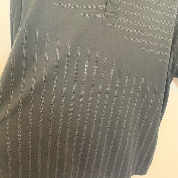 Callaway Mens Short Sleeve Golf Shirt Size Large Black Gray Printed Collared - Picture 6 of 15